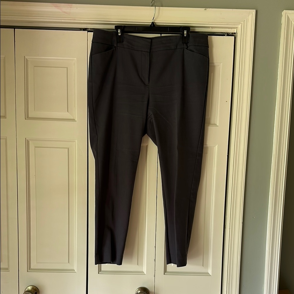 LOFT Gray Straight Leg Pants